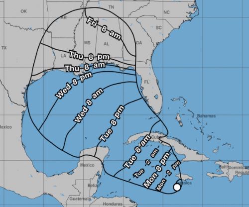 Tropical Storm Delta Forms Robust Intensification Expected In Next 24 48 Hours South Santa